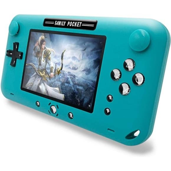 Handheld Games for Kids, Built-in 500 Retro FC Video Games - 4" Portable (Blue) - Picture 1 of 6